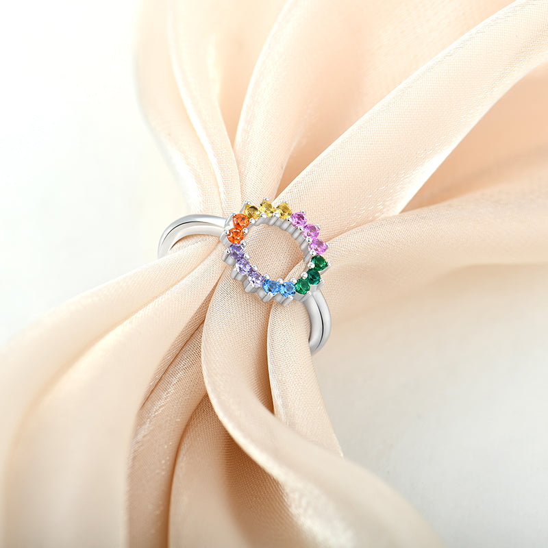 Rainbow Round Ring