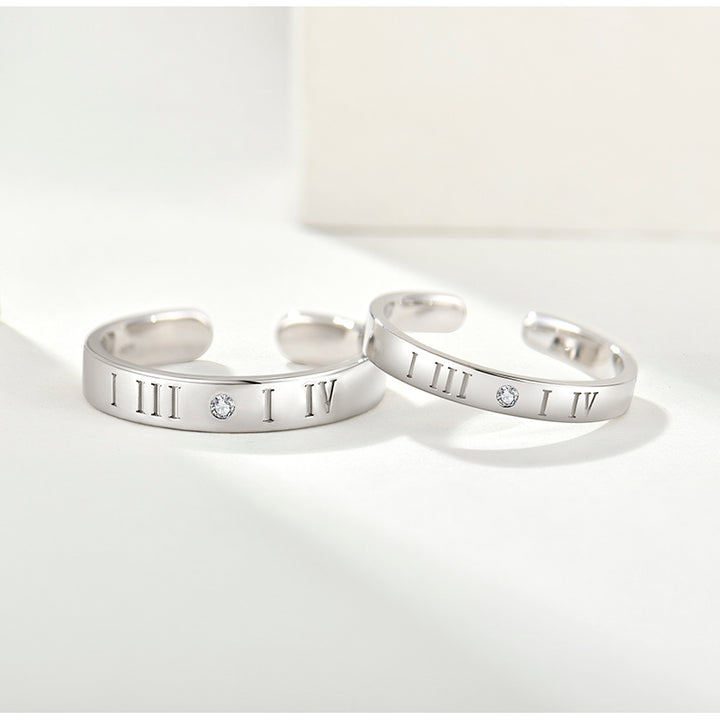 Silver 2Pce Ring Set
