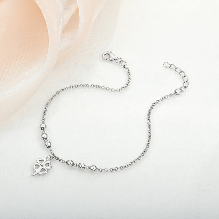 Clover Leaf Silver Bracelet